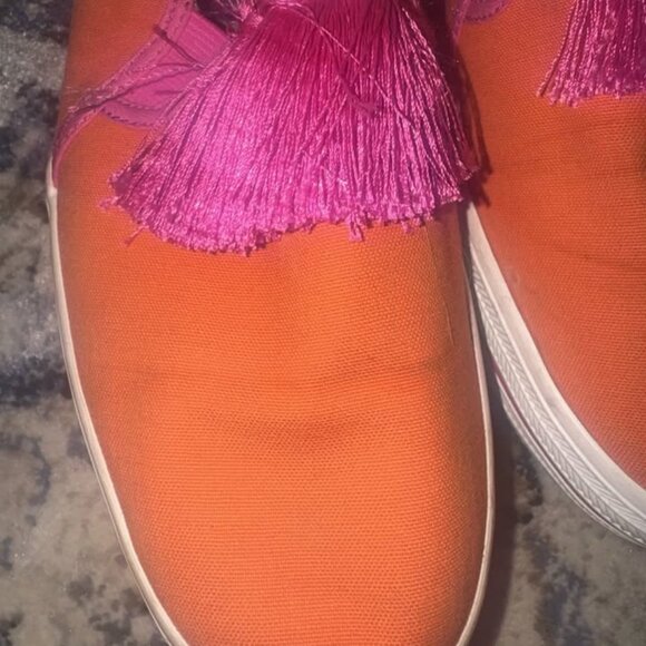 Kate Spade Ked Orange and Pink Loafers Size 10 - Picture 7 of 9